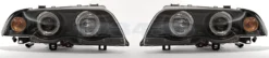 Angel Eyes Strålkastare Svart BMW 3-Serien E46 Sedan/Touring 1998-2001