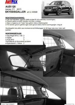 Artfex Lastgaller / Hundgaller Audi Q5 FY 2017->