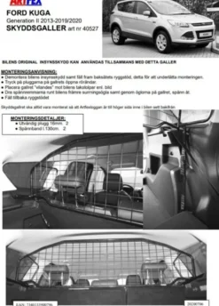 Artfex Lastgaller / Hundgaller Ford Kuga II 2013-2019