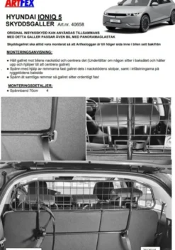 Artfex Lastgaller / Hundgaller Hyundai Ioniq 5 2022-><noscript><img width=