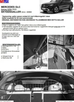 Artfex Lastgaller / Hundgaller Mercedes GLC X254