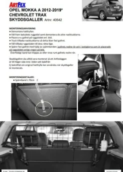 Artfex Lastgaller / Hundgaller Opel Mokka I A 2012-2019
