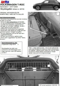 Artfex Lastgaller / Hundgaller VW T-ROC 2017-2025