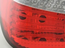 Baklampor LED Krom/Röd BMW 5-Serien E60 2003-2007