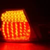 Baklampor LED Krom/Röd BMW 3-Serien E46 Cabrio 1999-2003