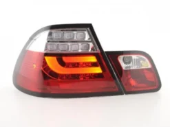 Baklampor LED Krom/Röd BMW 3-Serien E46 Coupe 1999-2002
