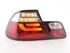 Baklampor LED Krom/Röd BMW 3-Serien E46 Coupe 1999-2002