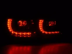 Baklampor LED Svart VW Golf MK6 2008-2013