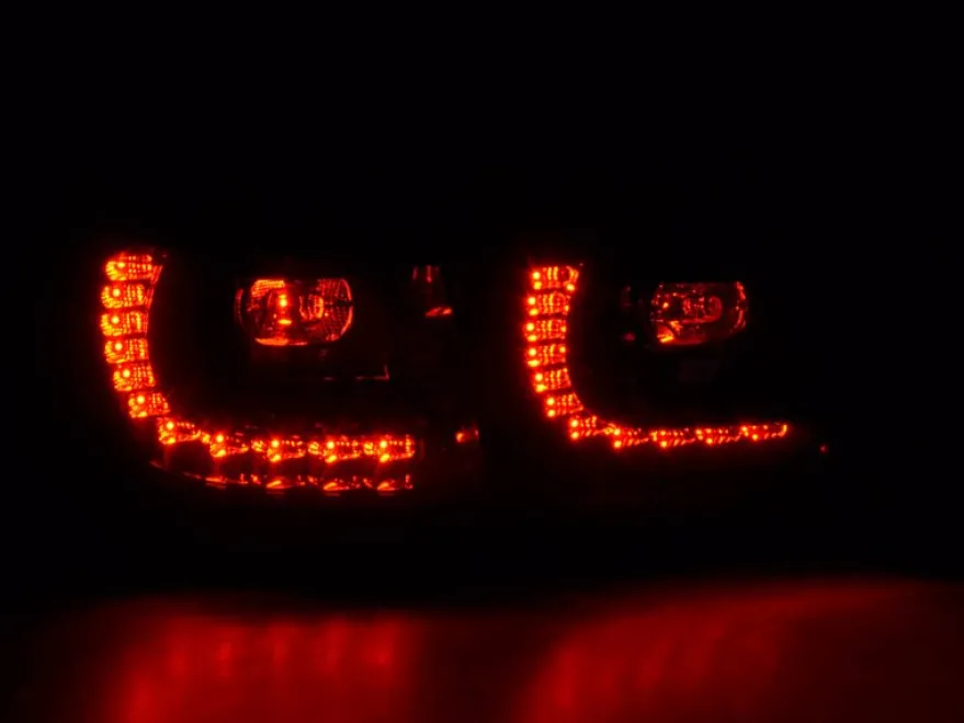 Baklampor LED Svart VW Golf MK6 2008-2013