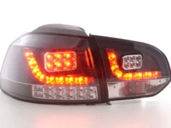 Baklampor LED Svart VW Golf MK6 2008-2013