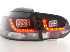 Baklampor LED Svart VW Golf MK6 2008-2013