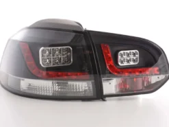 Baklampor LED Svart VW Golf MK6 2008-2013