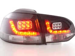 Baklampor LED Svart VW Golf MK6 2008-2013