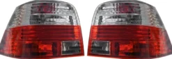 Baklampor Röd/Klarglas VW Golf MK4