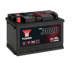 Bilbatteri SMF Yuasa YBX3086 12V 76Ah 680A