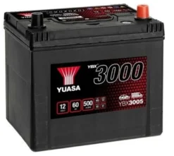 Bilbatteri SMF Yuasa YBX3005 12V 60Ah 500A