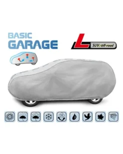 Bilöverdrag Basic Garage L SUV 430–460 cm – Ljusgrå