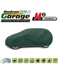 Bilöverdrag Membrane Garage M2 Hatchback 380–405 cm – Grön