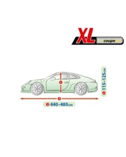 Bilöverdrag Membrane Garage XL Coupe 440–480 cm – Grön