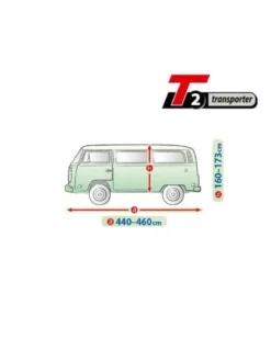 Bilöverdrag Mobile Garage VW T2 Transporter 440–460 cm – Grå