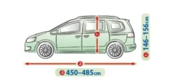 Bilöverdrag Mobile Garage XL Minibus 450–485 cm – Grå