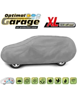 Bilöverdrag Optimal Garage XL SUV 450–510 cm – Grå