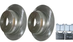 Bromssats bak – 295,5 mm skivor för Volvo 850, S70, V70 I och C70 I