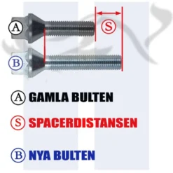 Bultar Sfärisk M12x1,25 35mm
