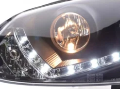 Devil Eyes Strålkastare Svart VW Golf MK5 2003-2008