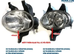 Dimljus Vänster PEUGEOT 206, 206 CC