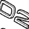Emblem ''D2'' Volvo S40N/V50 2011-