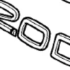 Emblem ''2.0 D'' Volvo V70N, XC70, C30, S40N/V50