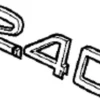 Emblem ''2.4D'' Volvo V70N, XC70, XC90, XC60, S80