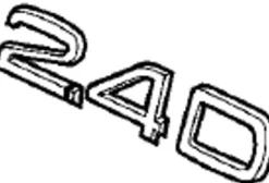 Emblem ''2.4D'' Volvo V70N, XC70, XC90, XC60, S80