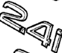 Emblem ''2.4i'' Volvo C30, S40N/V50