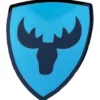 Emblem Sköld Volvo Stegrande Älg Blå/Svart
