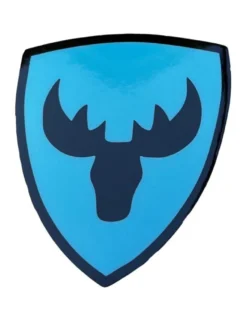 Emblem Sköld Volvo Stegrande Älg Blå/Svart