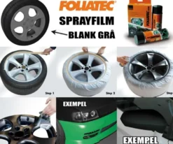 FoliaTec Sprayfilm Blank-Grå 1x Burk 400ml (ca 2st fälgar)