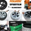 FoliaTec Sprayfilm Svart Blank 1x Burk 400ml (ca 2st fälgar)