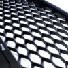 Honeycomb Grill Blanksvart Audi A6 (C6-4F) 2004-2011