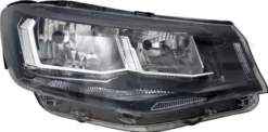 Huvudstrålkastare höger – VW Caddy V/California, TYC H15/H7 eljustering