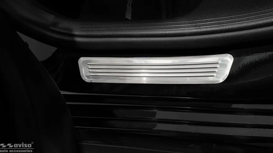 Instegslister i Blank stål Mercedes C-Klass W205 / C205 2014-2021
