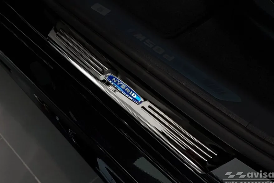 Instegslister i Blank Svart Stål Bmw X6 G06 2019->