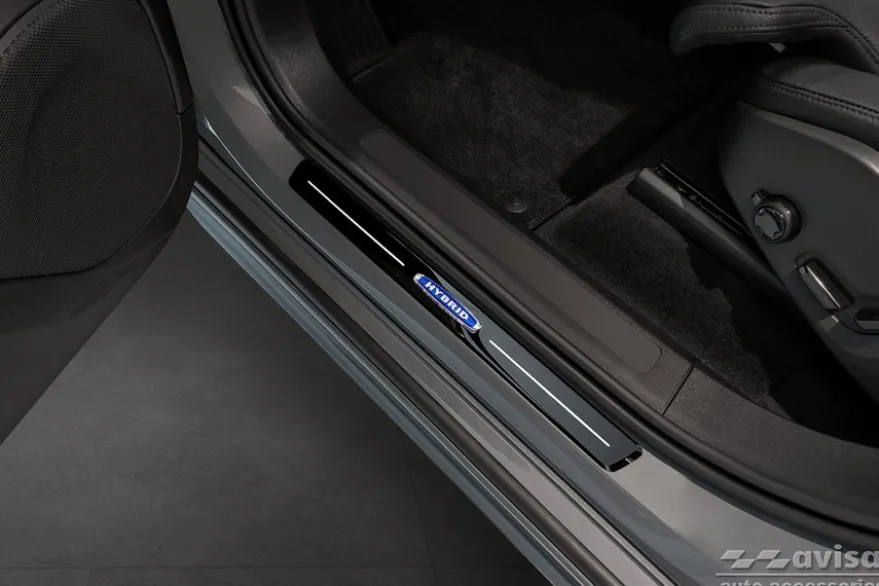 Instegslister i Blank Svart Stål Volvo XC90 II 2015->