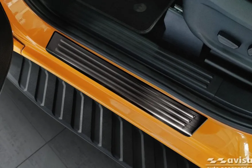 Instegslister i Borstad Svart Stål Ford Ranger VI 2022->