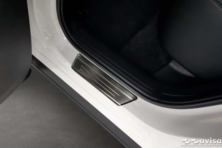 Instegslister i Borstad Svart Stål Mazda CX-60 2022->