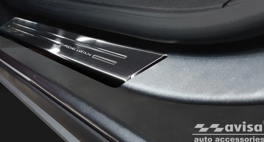 Instegslister i Borstad svart Stål Opel Zafira Tourer 2012-2019