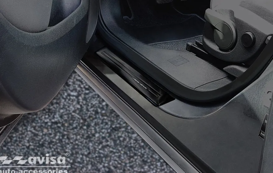 Instegslister i Borstad svart Stål Opel Zafira Tourer 2012-2019