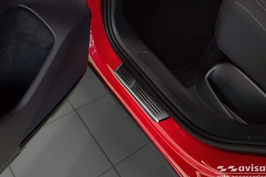 Instegslister i Borstad Svart Stål VW Tiguan II 2015-2024