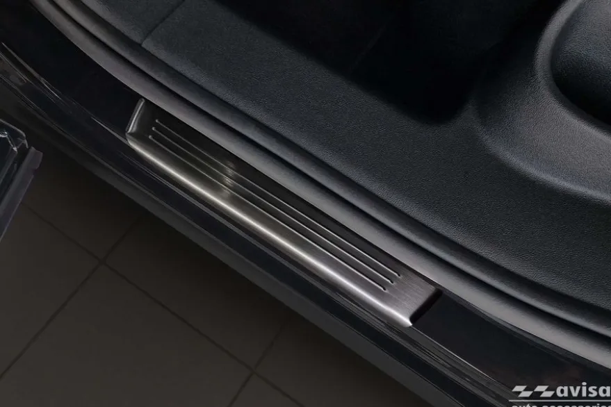 Instegslister i Borstad Svart Stål VW Tiguan III 2024->